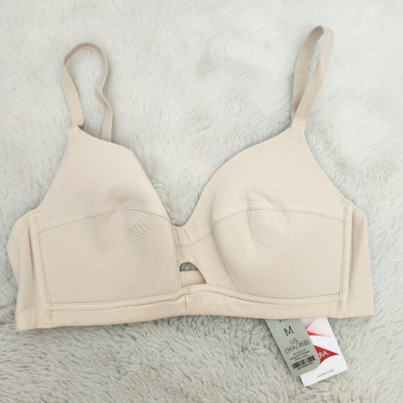 NEW Neiwai Pure Comfort 5/8 Cup Bandeau Bra Cream Cut-Out Bralette - Picture 3 of 11